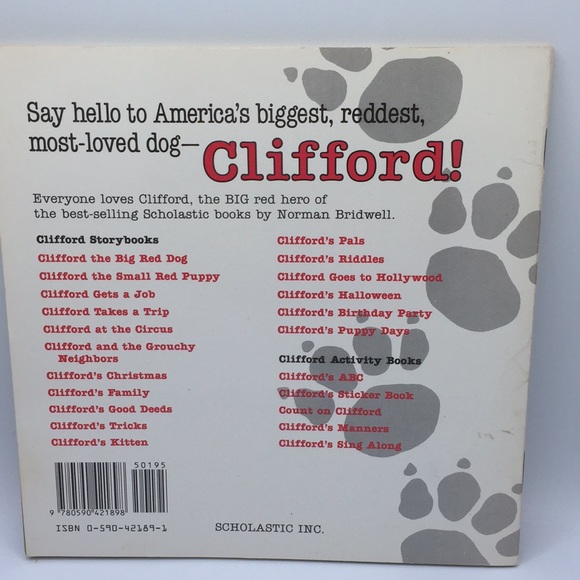 Clifford’s Puppy Days by Norman Bridwell Scholastic Big Red Dog Book 1989 - Picture 2 of 7